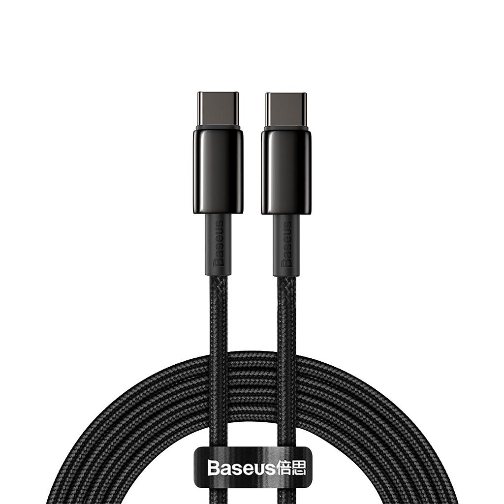 Baseus data cable Type-C to Type-C 100W 2mt tungsten gold black CATWJA01