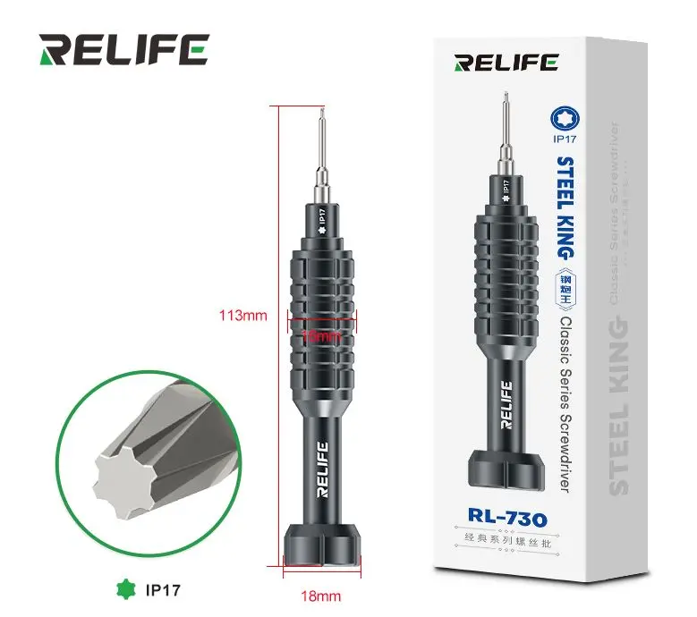 Relife Cacciavite Esagonale IP17 Steel King RL-730