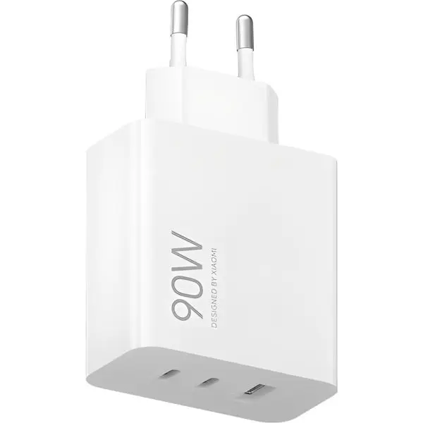 Xiaomi Caricabatterie 3 Porte (USB + 2 USB-C) 90W White 