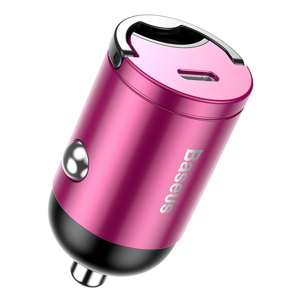Baseus Caricabatterie per Auto 30W USB-C tiny star mini QC3.0 pink VCHX-B04