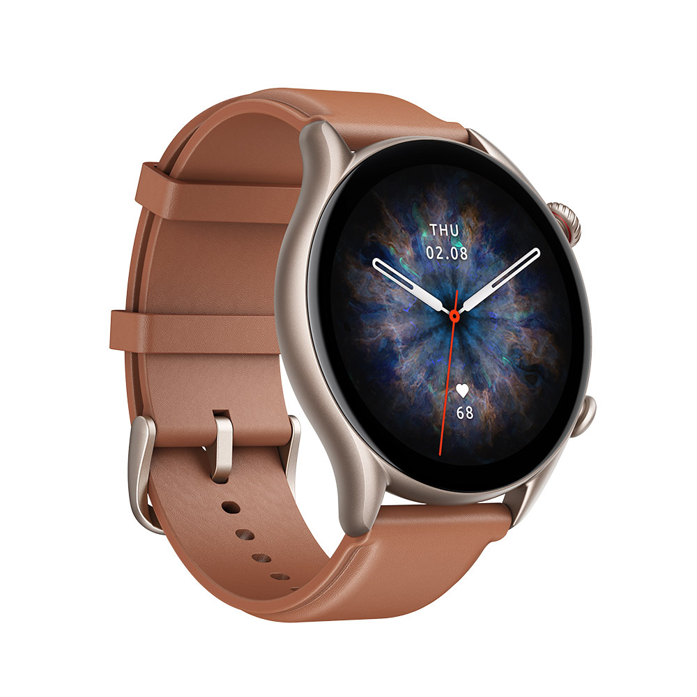 Amazfit GTR 3 Pro smartwatch brown leather W2040OV3N