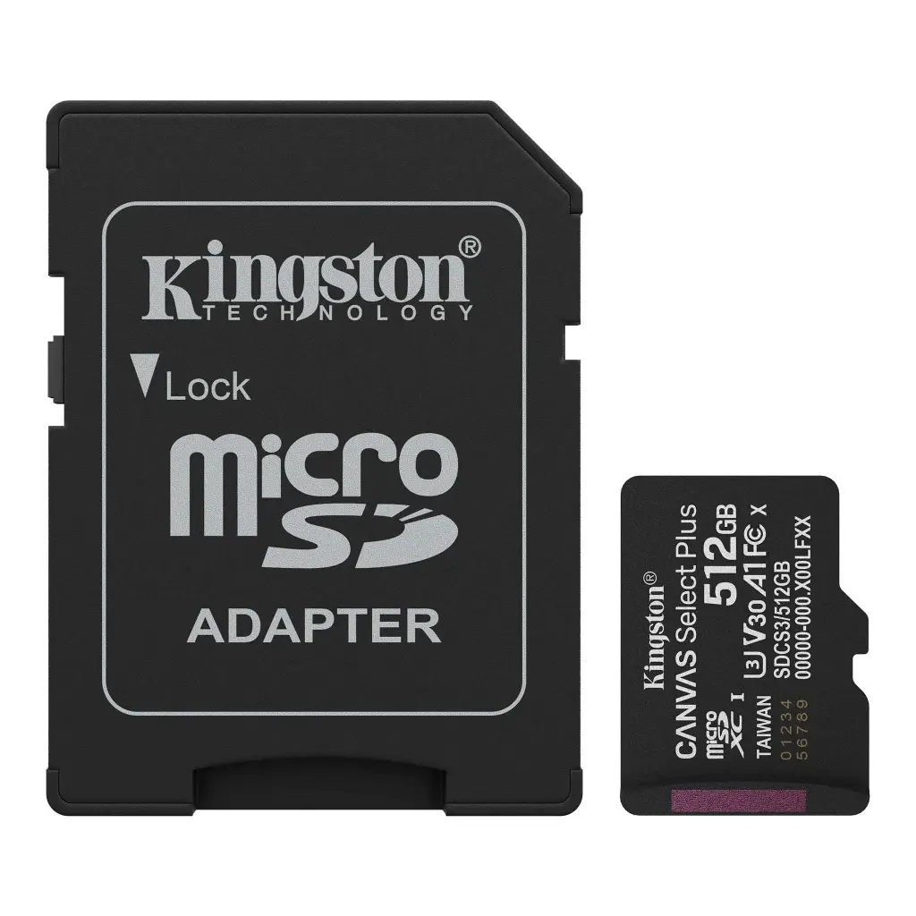 Kingston Micro SD 512GB Canvas Select Plus Gen3 SDCS3/512GB 