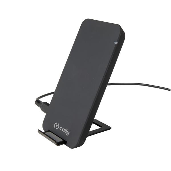 Caricabatterie wireless Celly 10W WLFASTSTANDBK black