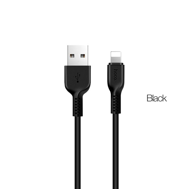 Hoco data cable Lightning 2A 1mt black X20