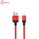 Hoco Data Cable Lightning 1mt black red X14