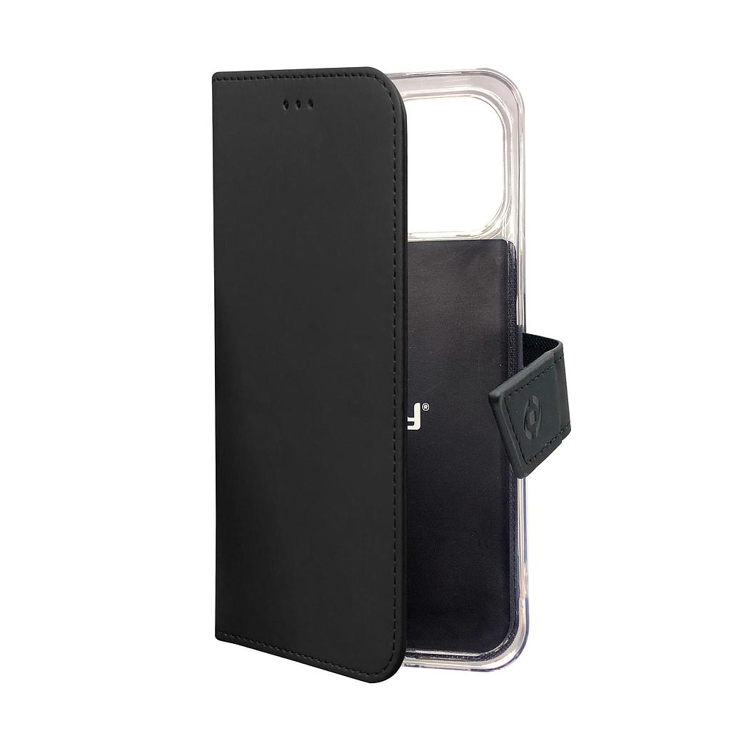 Custodia Celly iPhone 13 Pro Max wallet Custodia black WALLY1009