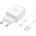 Hoco Charger USB With Cable Lightning White N2.L
