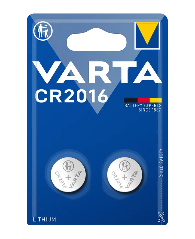 Varta Batteria a Bottone litio 2 Pz DL2016 CR2016
