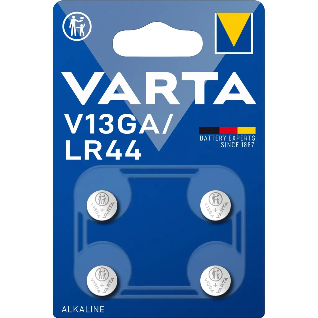 Varta Battery Specialist button 4 Pcs LR44 76A V13GA A76