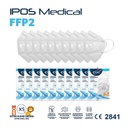 IPOS face mask FFP2 NR EXTRA SMALL white 10 pz (individually packed) CE 2841