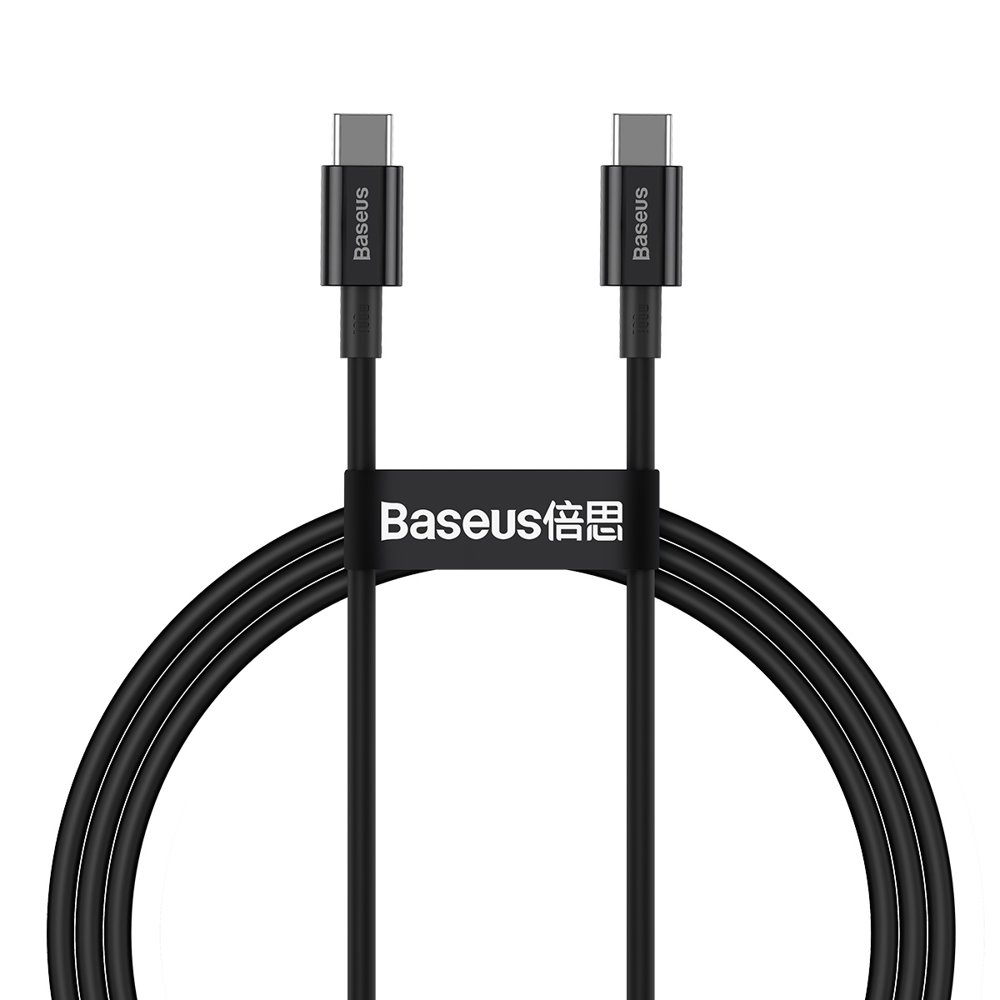 Baseus data cable Type-C to Type-C 100W 1mt superior black CATYS-B01