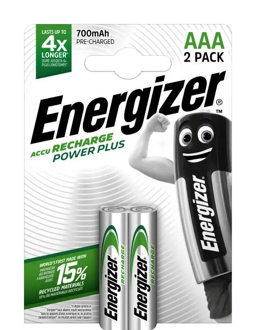 Energizer Battery Rechargeable Mini Stylus AAA 700 mAh 2 Pcs AAA-HR03