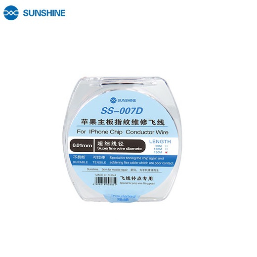 Sunshine iPhone PCB Fingerprint Repair Jump Wire 150M/0.01MM SS-007D