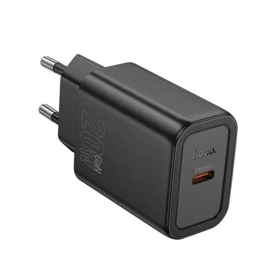 Hoco Caricabatterie USB-C 20W GaN Black N60.U.BK