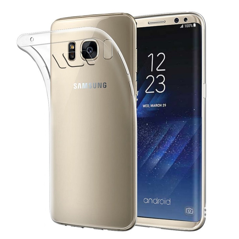 Custodia Vodafone Samsung S8 kit cover jelly, pellicola vetro