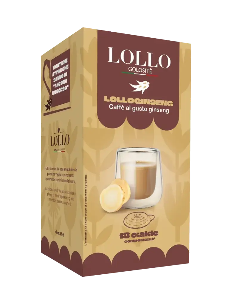 Lollo Golositè Box Coffee Pods Ginseng Flavor 18 Pcs