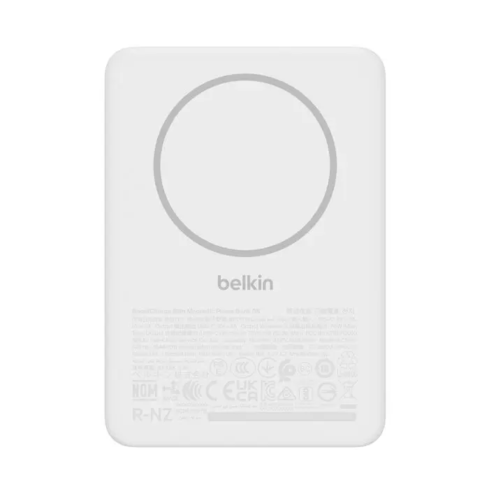 Belkin Power Bank 5000 mAh 7,5W MagSafe Slim BoostCharge White BPD010HQWH