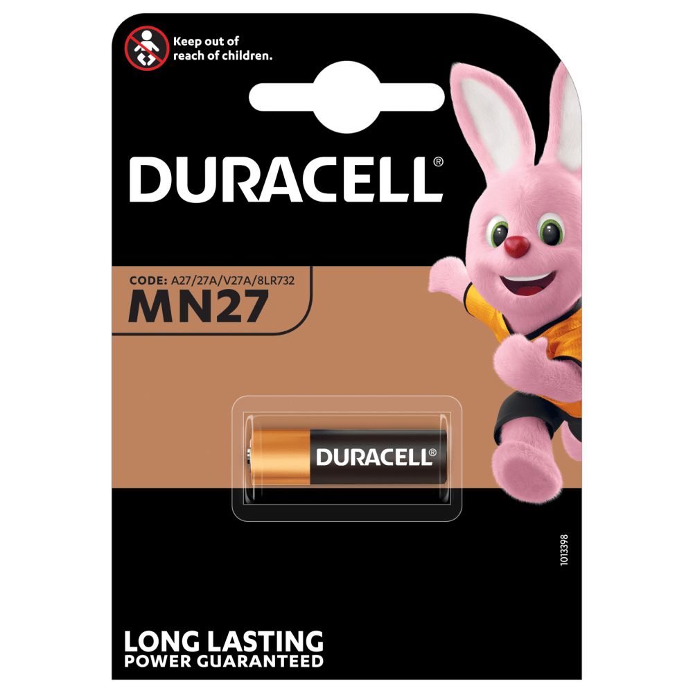 Duracell Pila di Sicurezza Long Life 1 pz MN27 27A V27A A27 8LR732