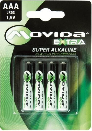 Movida batteria ministilo AAA alcalina extra LR03