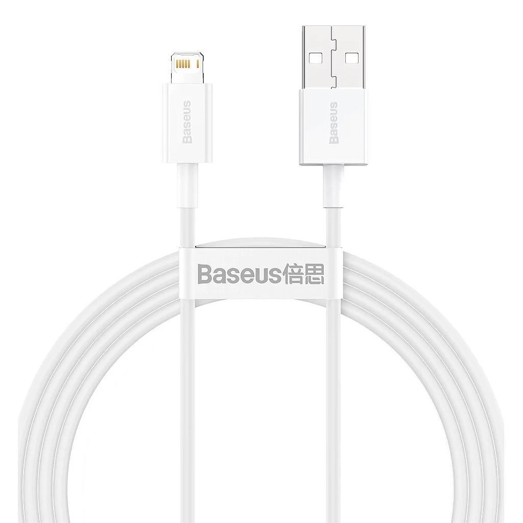 Baseus Superior Series data cable Lightning 2.4A 1.5mt white CALYS-B02