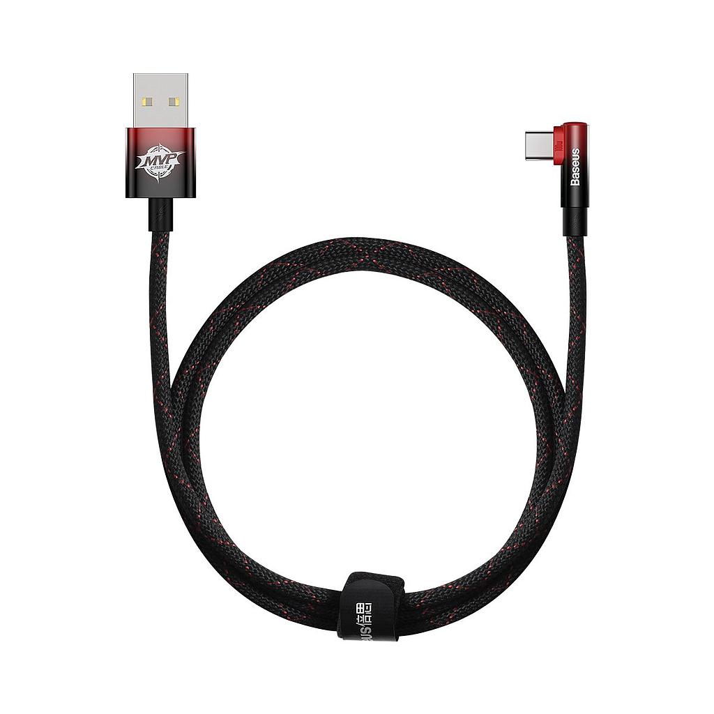 Baseus MVP 2 Elbow-shaped data cable Type-C 100W 1mt red black CAVP000420
