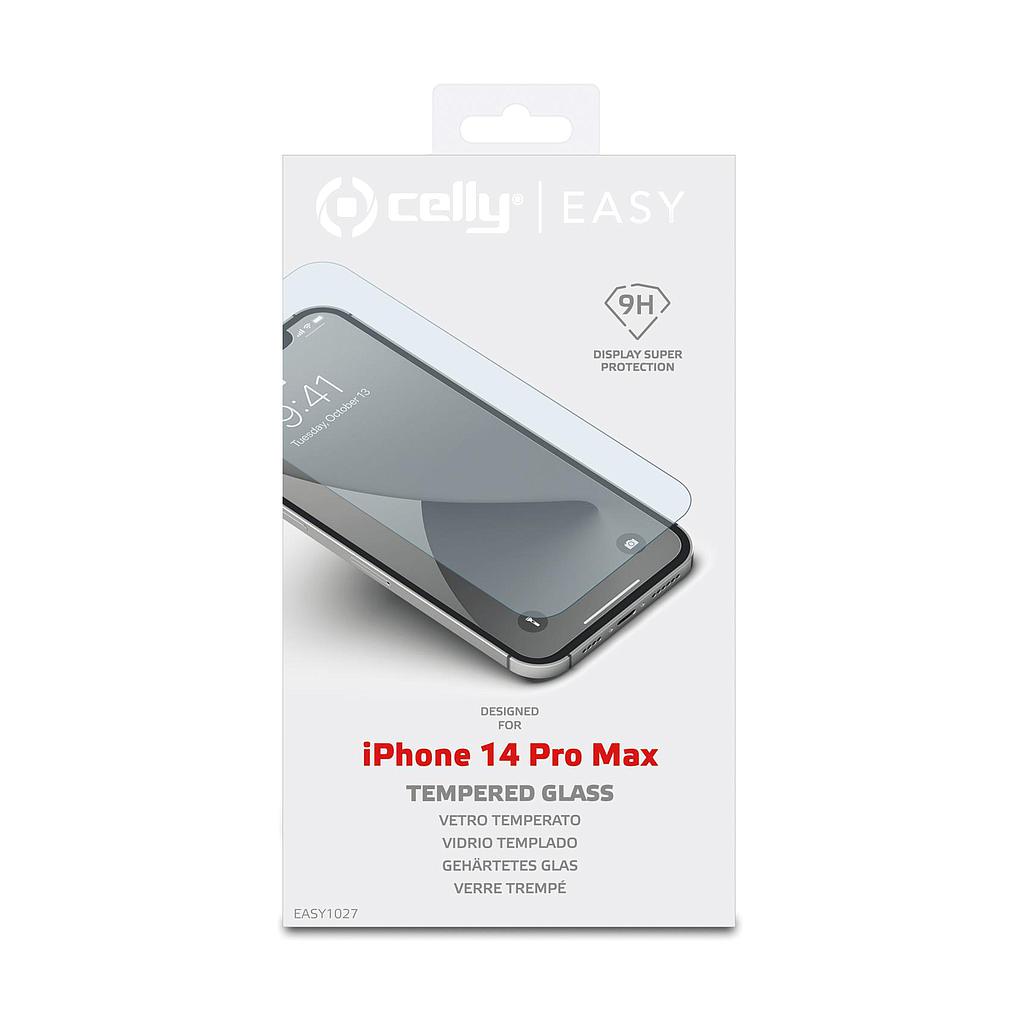 Celly pellicola vetro per iPhone 14 Pro Max easy glass EASY1027