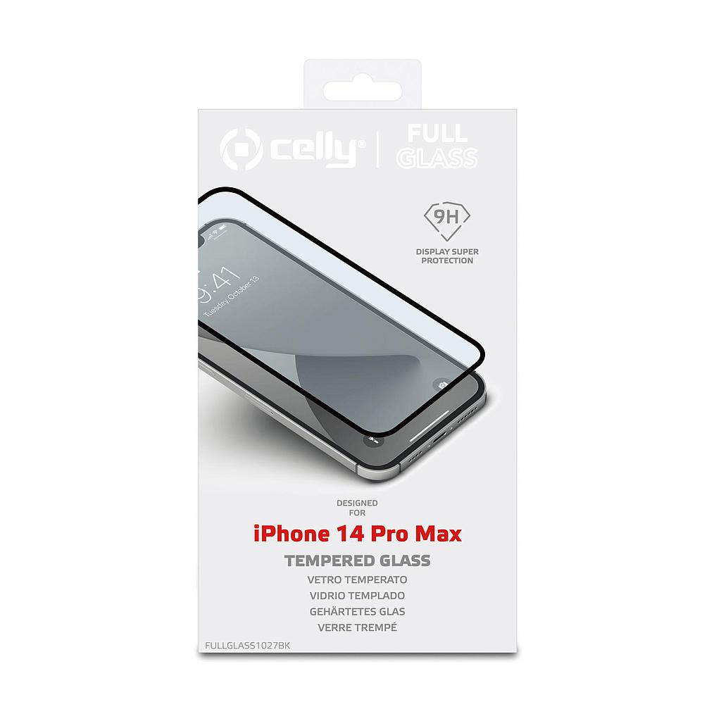 Celly pellicola vetro per iPhone 14 Pro Max full glass FULLGLASS1027BK