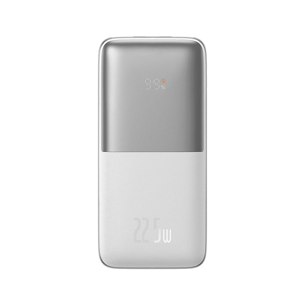 Baseus Power Bank 10000 mAh 22.5W bipow pro con display digitale white PPBD040002