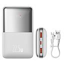 Baseus Power Bank 20000 mAh 22.5W bipow pro con display digitale white PPBD040302