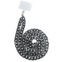 Celly Marble Effect Neck Strap with Badge 1.2 (m) Black LACETMARBLEBK