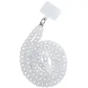 Celly Laccio Da Collo Effetto Marmo Con Badge 1,2 (m) White LACETMARBLEWH