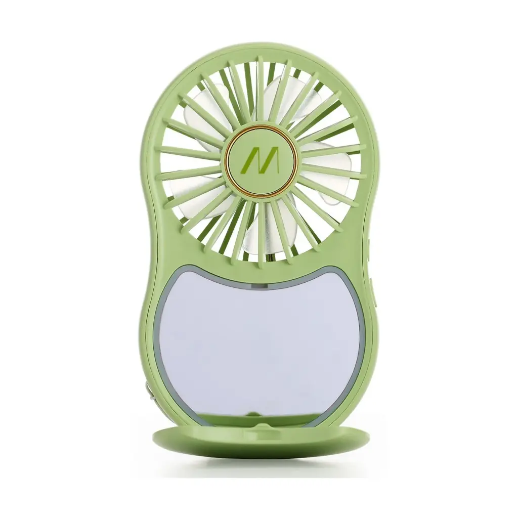 Muitomas Mini Portable Fan With Mirror And Light Green MIRRORFANGN