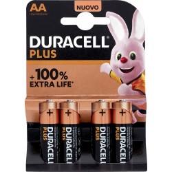 Duracell Batteria Ministilo AAA alcalina Plus +100% 4 pz LR03 MN2400