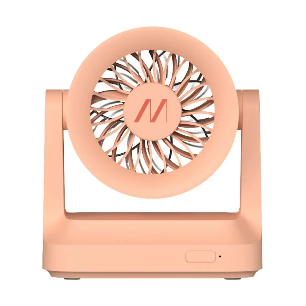 Muitomas Ventilatore Portatile Mini Da Scrivania Con Ricarica USB-C Peach Fuzz DESKFANPF