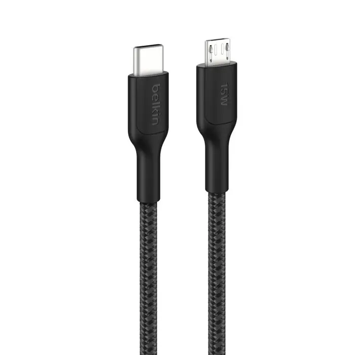 Belkin Cavo Dati Micro-USB To Type-C (1m) PCR Black CAB026HQ1MBK
