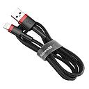 Baseus Cavo dati Cafule Lightning 1.5A 2mt red black CALKLF-C19