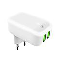 Celly charger 12W + 2 port USB with night light white TC2USBLEDWH