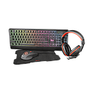 Trust Kit 4IN1 gaming + mouse + cuffie + tappetino tastiera RGB illuminata LED