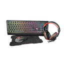 Trust Pacchetto Gaming Tastiera RGB + Cuffie + Mouse + Tappetino