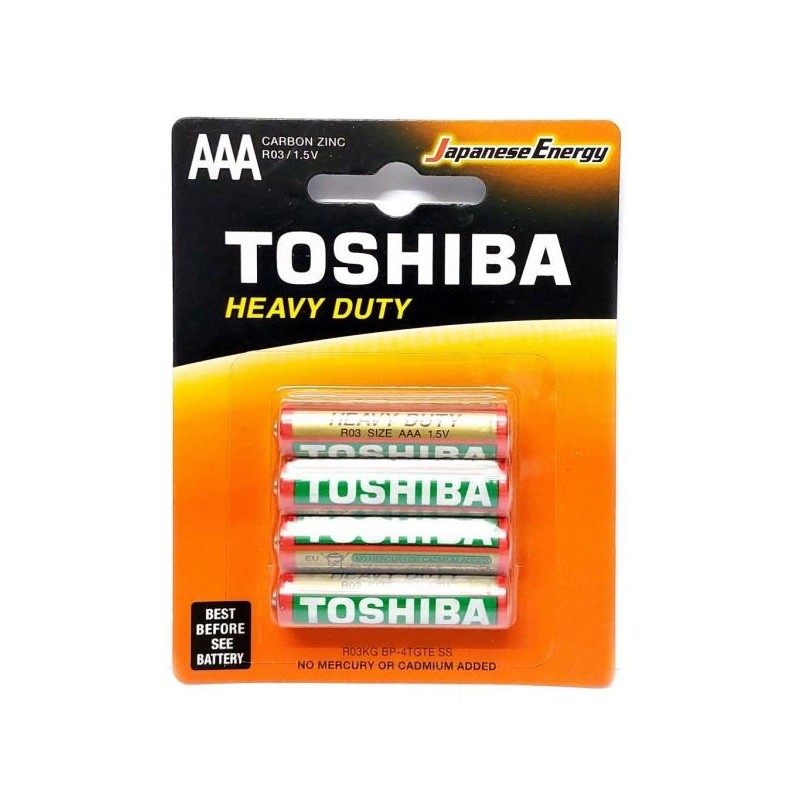 Toshiba battery ministilo AAA zinc 4pcs 1.5V R03