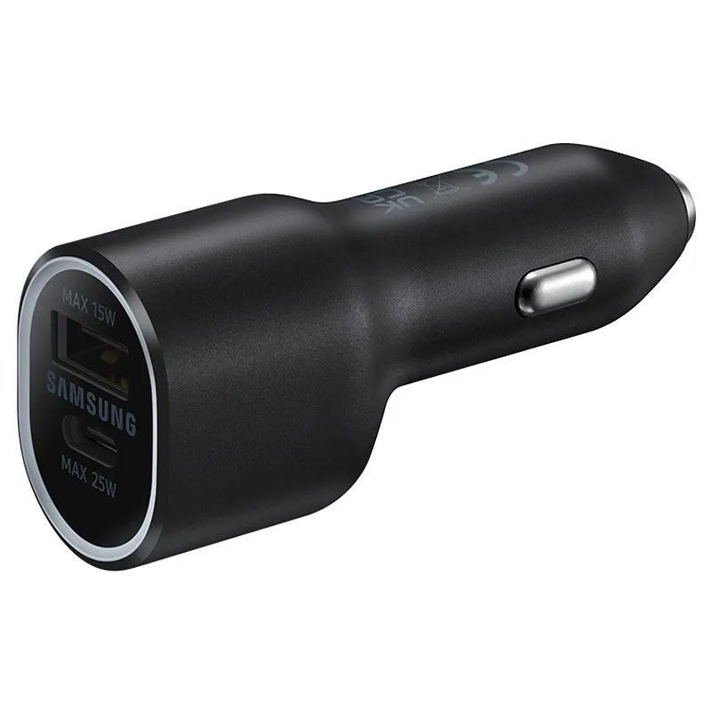 Samsung Auto Caricabatterie  40W (USB 15W +USB-C 25W ) black EP-L4020NBEGEU