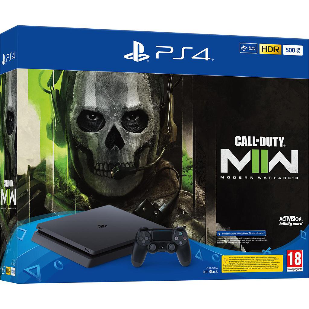 Console Sony Playstation 4 500 GB F Chassis + Call of Duty Modern Warfare II