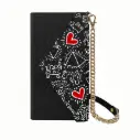 Celly KEITH HARING Pochette Universale Compatibile Con Gli Smartphone Fino a 6,7'' Black KHPHONEBAG