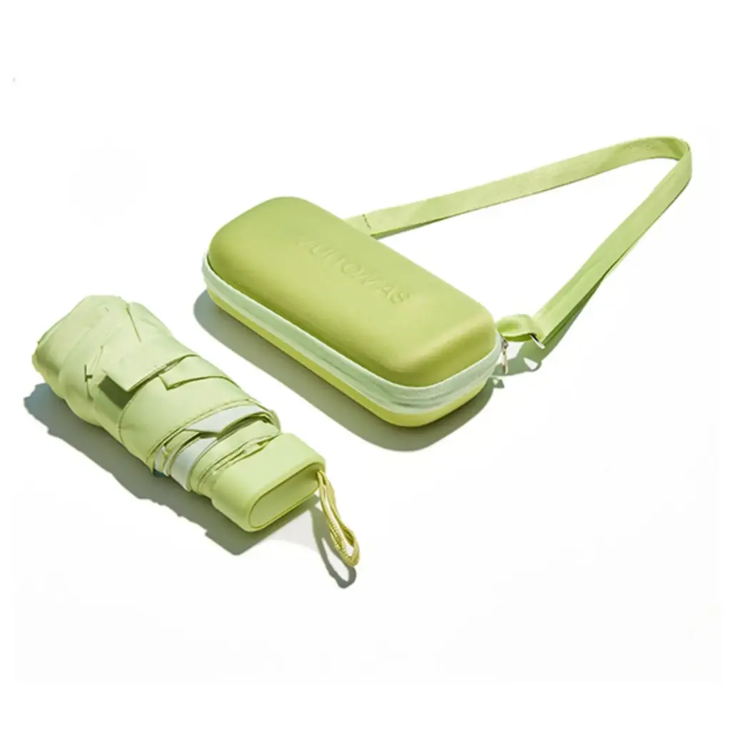 Muitomas Folding Umbrella with Included Case Green UMBRCASEGN