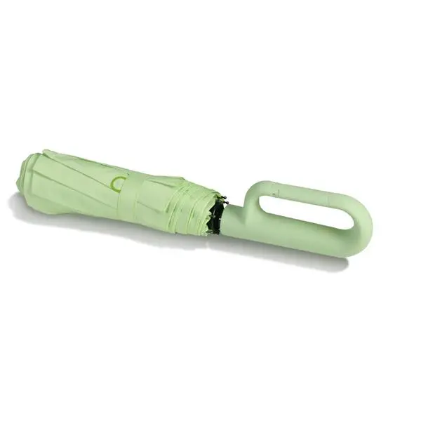 Muitomas Folding Umbrella with Blue Handle Green UMBRHOOKGN