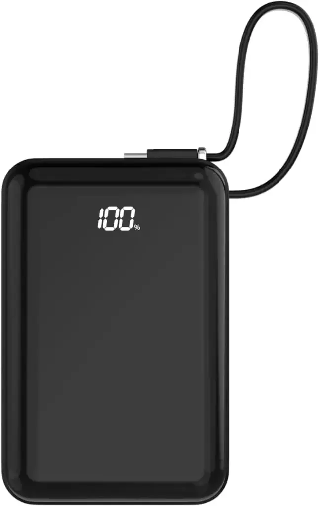 Nilox Power Bank 20000mAh 65W With Data Cable Type-C Integrated Black NXPW65WPRO