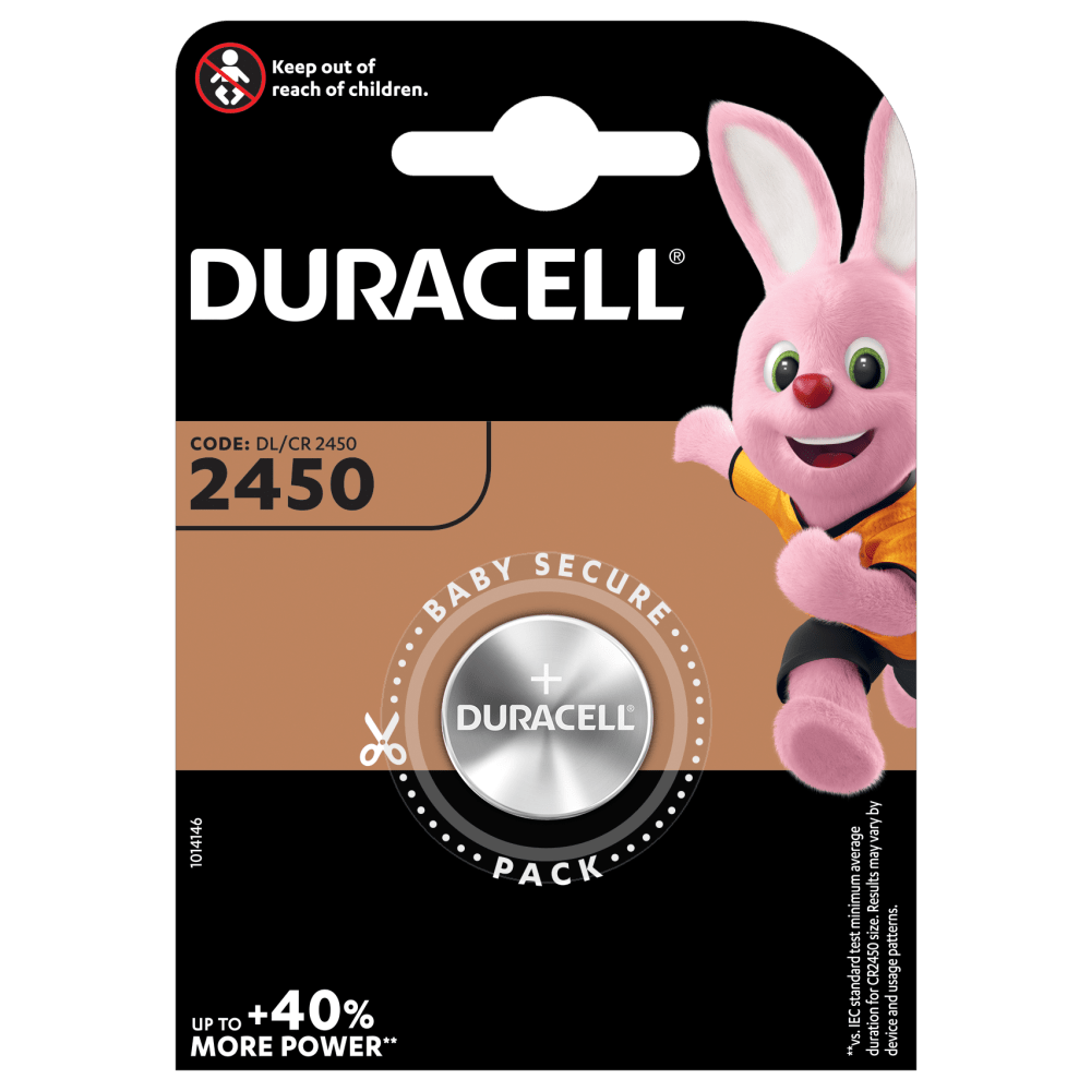 Duracell Battery Button lithium 3V 1 pcs CR2450 DL2450