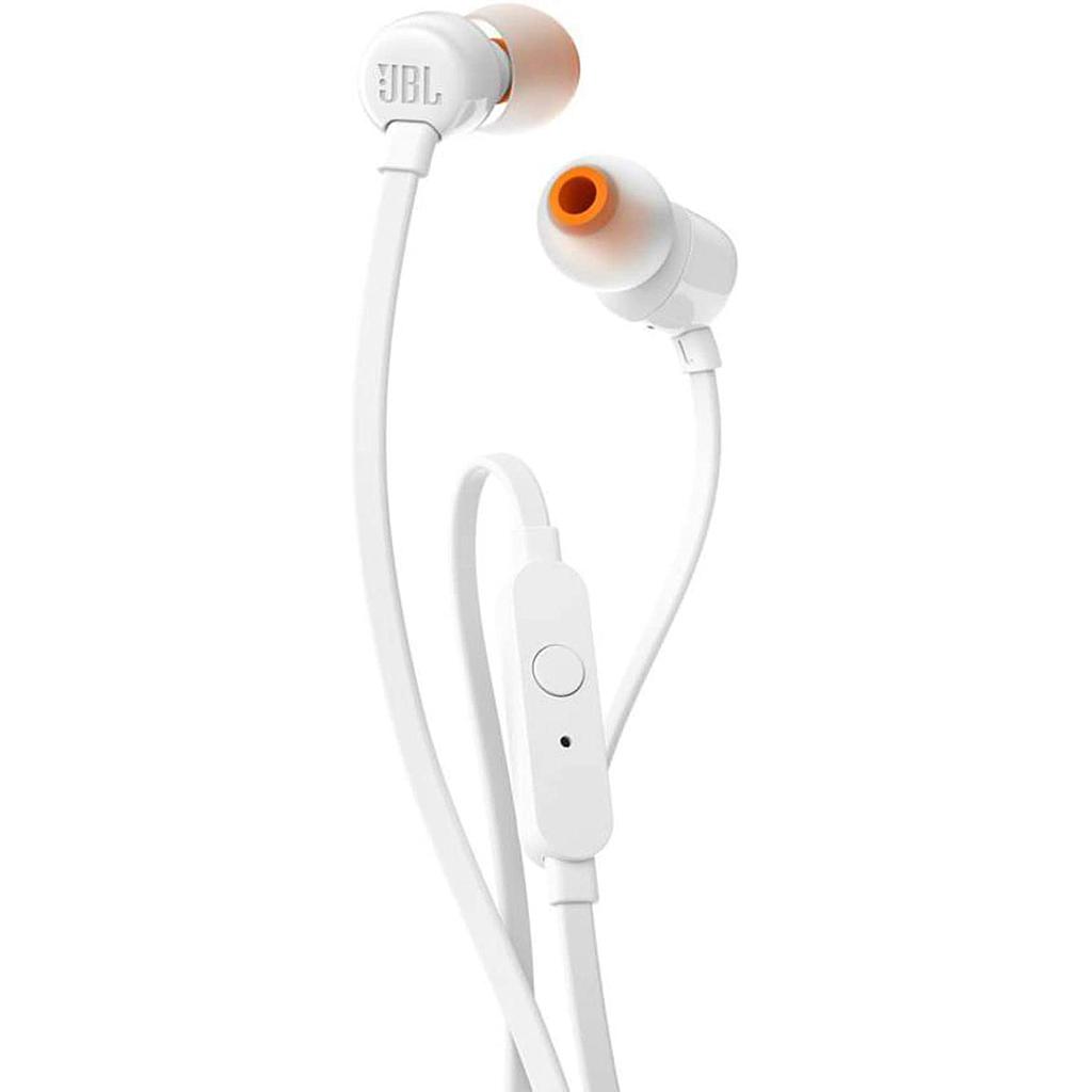 JBL T110 earphones jack 3.5 mm In Ear white JBLT110WHT