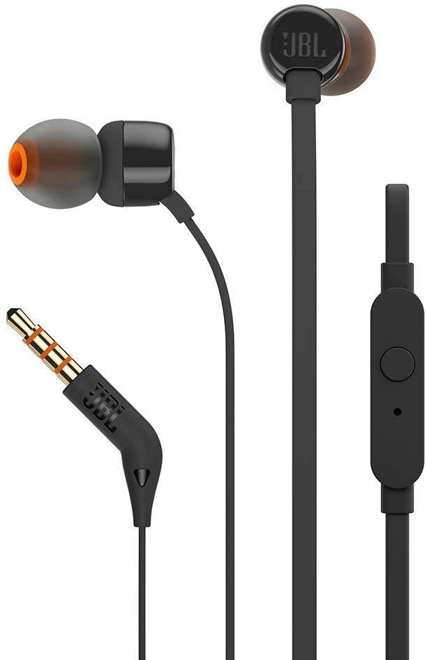 JBL T160 earphones Jack 3.5 mm In Ear Black JBLT160BLK