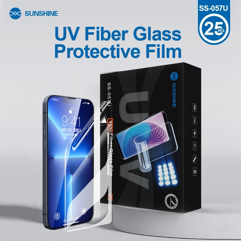 Sunshine Pellicole protettive in fibra di vetro set. 25 pcs SS-057U UV